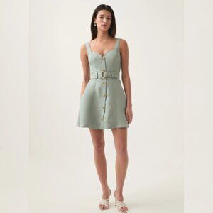 Aje Clay Belted Mini Dress
